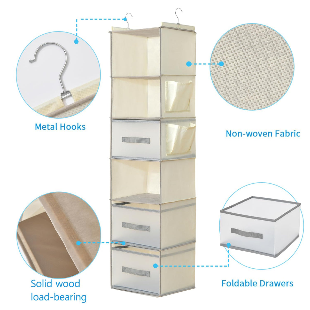 6 Tier Hanging Organizer w