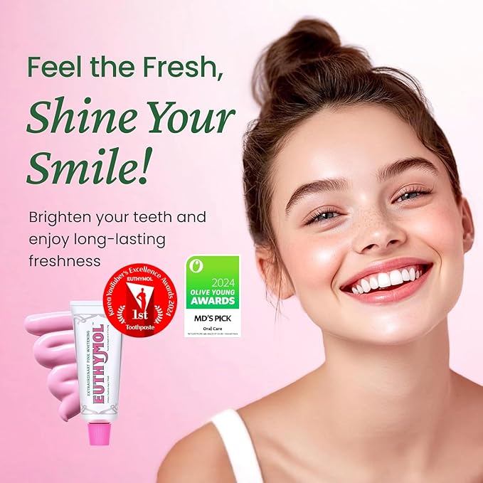EUTHYMOL Whitening Travel Set (1.4 oz Toothpaste + 1 Toothbrush) – TSA-Friendly, Stain Removal in 2 Weeks, Long-Lasting Freshness for Sensitive Teeth & Gums, Bad Breath & Cavity Protection