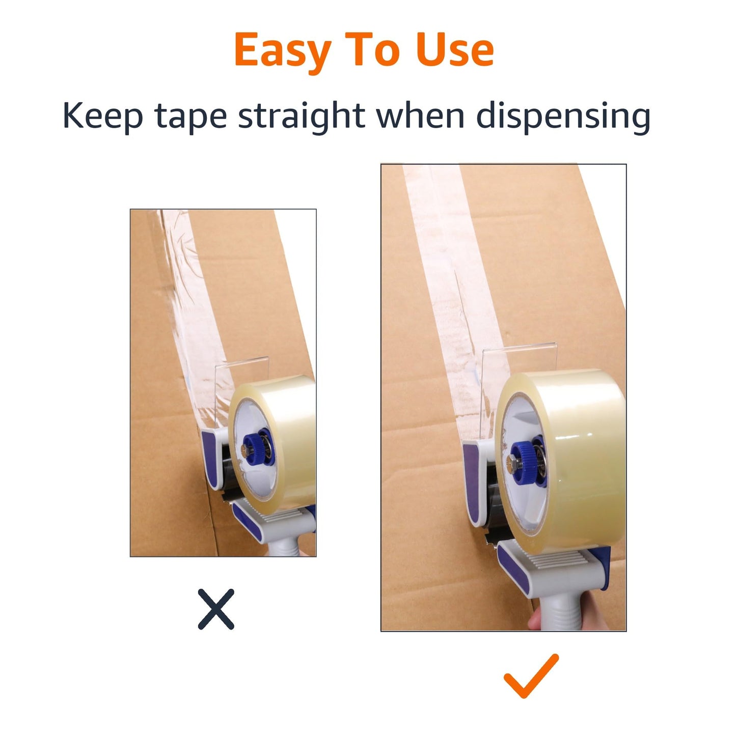 Amazon Basics Packaging Tape Dispenser Gun, Easy-to-Use, Side Load Design, Well Built, for 1.88-Inch Wide Packing Tape