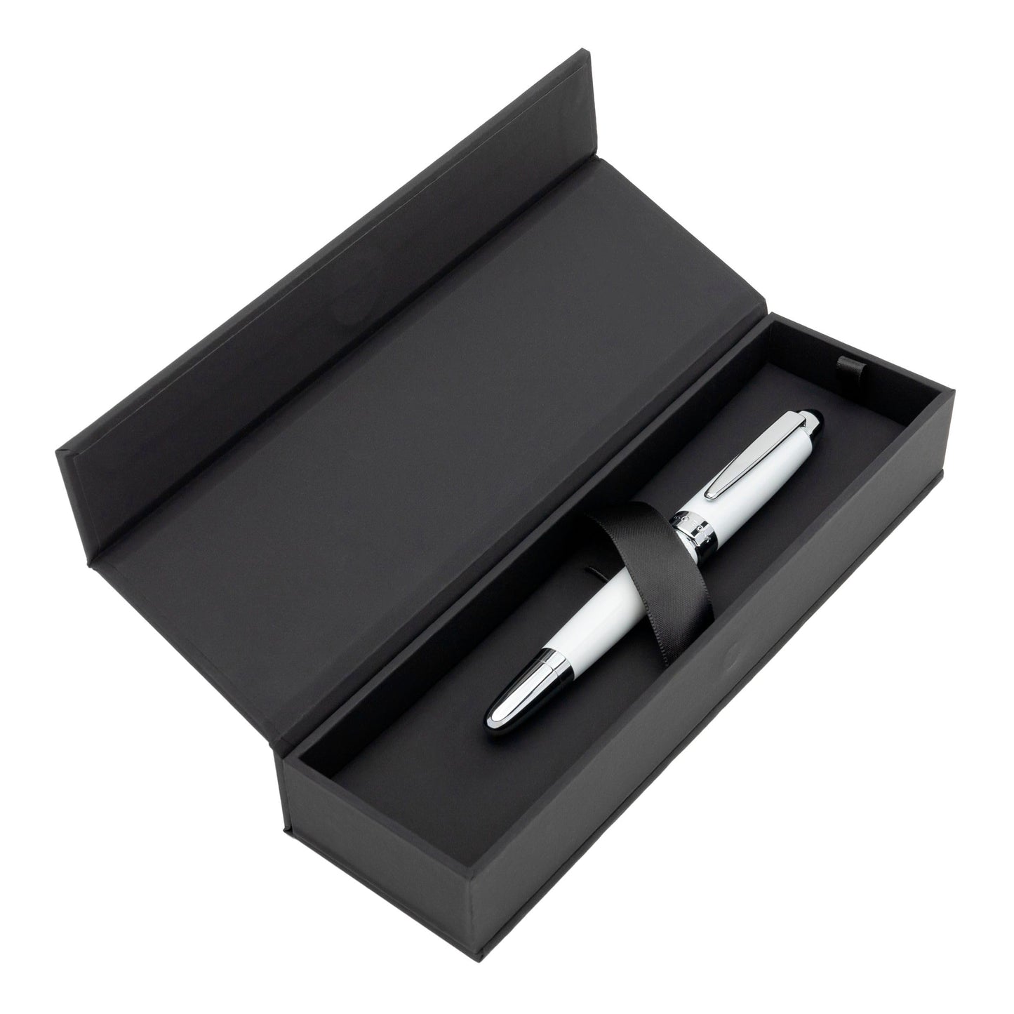 Hugo Boss Rollerball Pen Icon | Black Ink | Gift Box (White)
