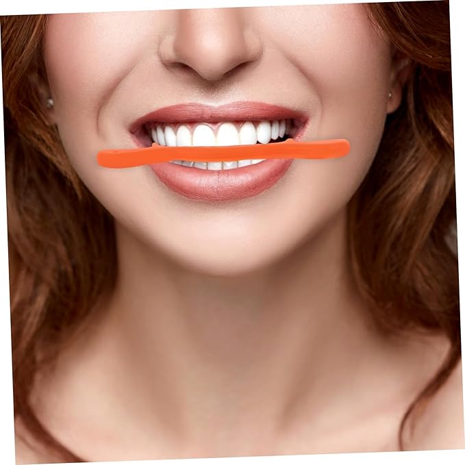 minkissy 2pcs Smile Practice Tool Silicone Mouth Muscle Trainer for Speech Clarity and Face Compact Exerciser for Women and Girls to Smiles and Tone Lips