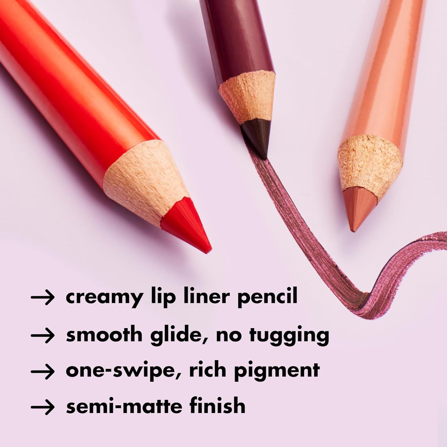e.l.f. Cream Glide Lip Liner, Highly-Pigmented Pencil For Shaping & Sculpting Lips, Semi-Matte Finish, Vegan & Cruelty-Free, Dark Cocoa
