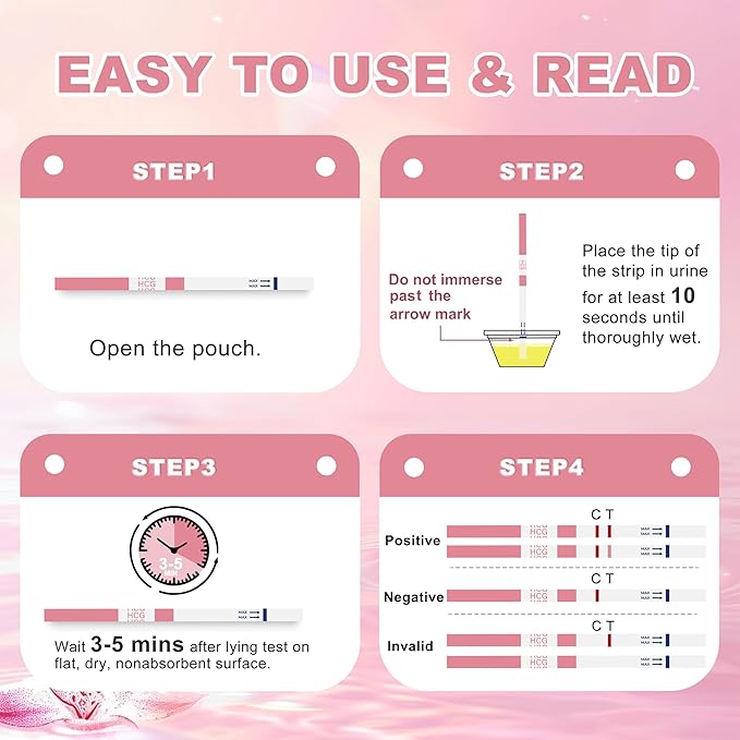 Pregnancy Test Strips with Urine Cups, hCG Detection Home Pregnancy Test, Sensitive & Over 99% Accurate, 20 Count Individually Wrapped, Rapid Prenancy Tests Kit 5mm Wider 25mIU/mL