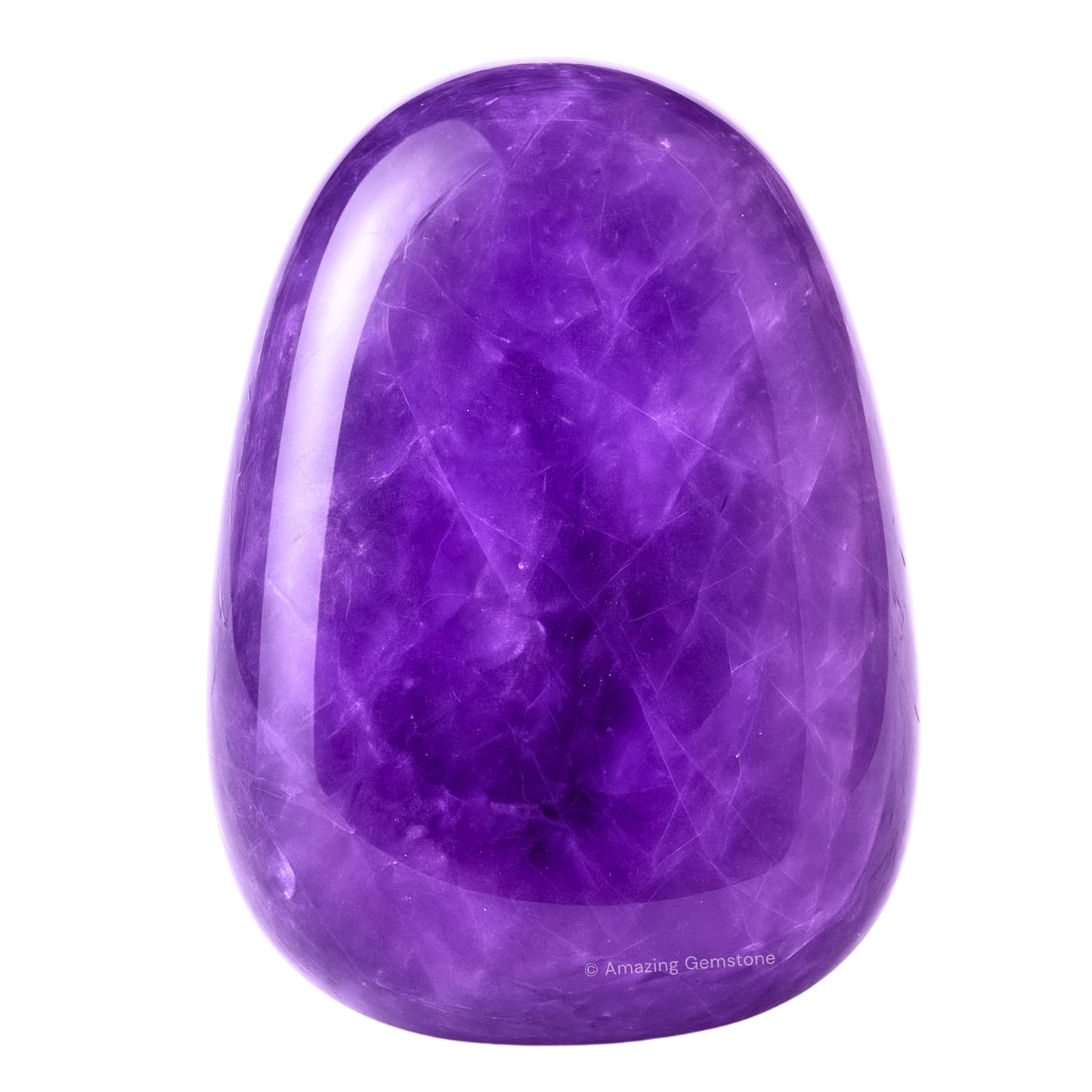 Amazing Gemstone Amethyst Crystal Tumbled Stones Polished Rocks - Natural Gem Stones for Healing - DIY Crystals for Protection (1 Piece)