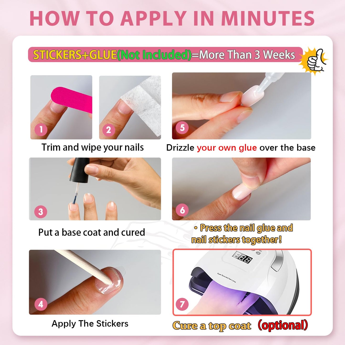 6 Packs Chrome Press On Nails Short Medium, KQueenest Acrylic Press On Nails Square, Short Fake Nails Press Ons, Metallic Glitter Glue on Nails Stick On Nails for Women Birthday Party Gift in 144 Pcs