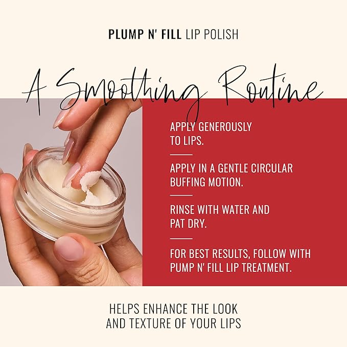 Runway Rogue Plump N’ Fill Lip Polish, Exfoliating Lipcare Scrub for Smooth, Soft Lips, 3.35 Ounces