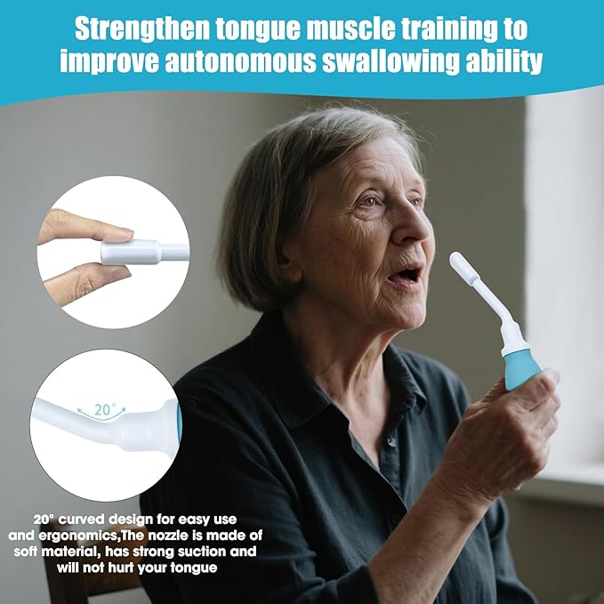 Tongue Exerciser Kit, Promotes Independent Eating and Clear Articulation– Oral Motor Stimulation Kit for Swallowing –Helps Support Oral Muscle Training for Home and Family Use