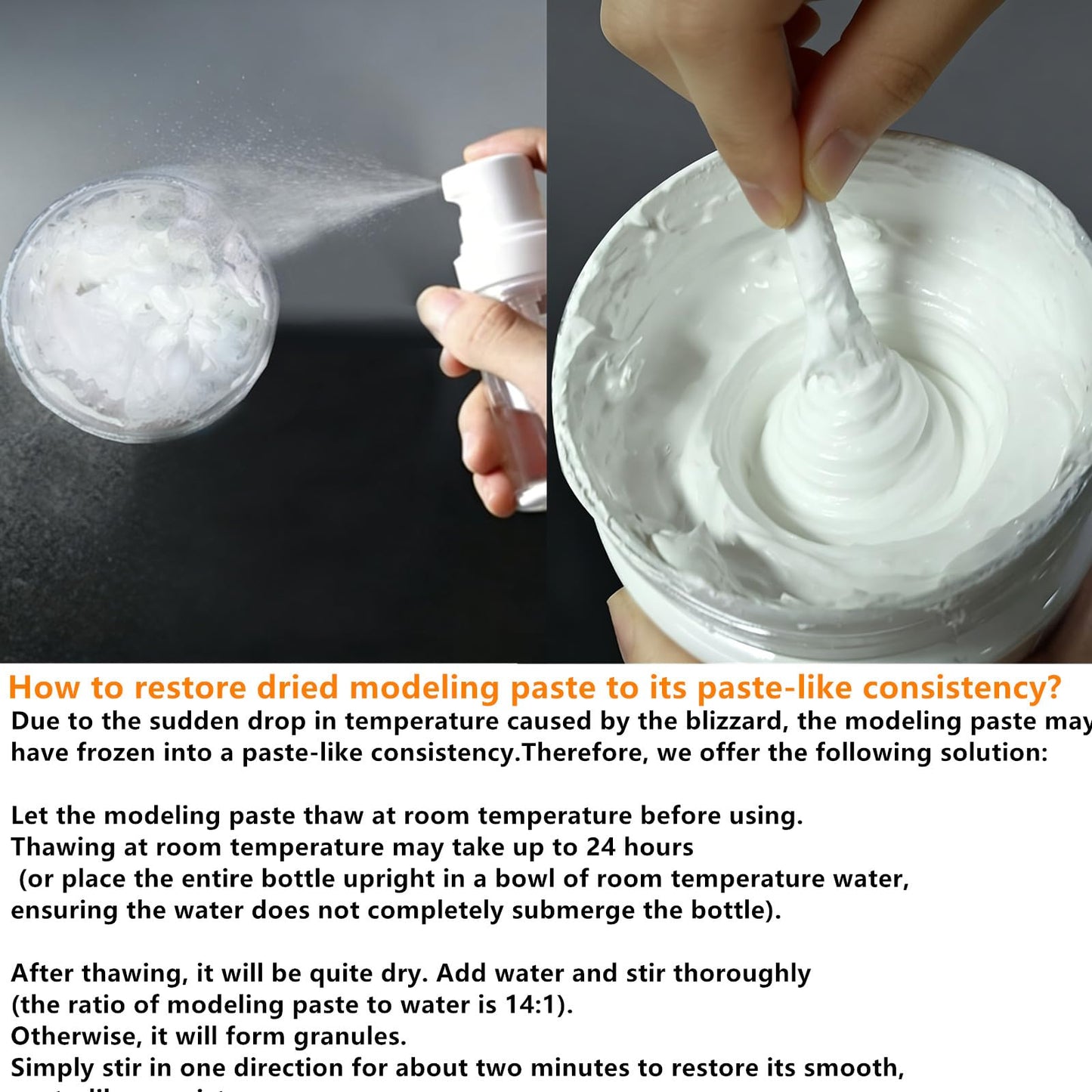Acrylic Modeling Paste 3D Art Texture Paste 9.88oz/280ml, Ideal for Wood/T-Shirts/Glass/Stone, Sculpting Material Fast Drying Gesso Alternative DIY Crafts Projects (Modeling Paste with Bags)