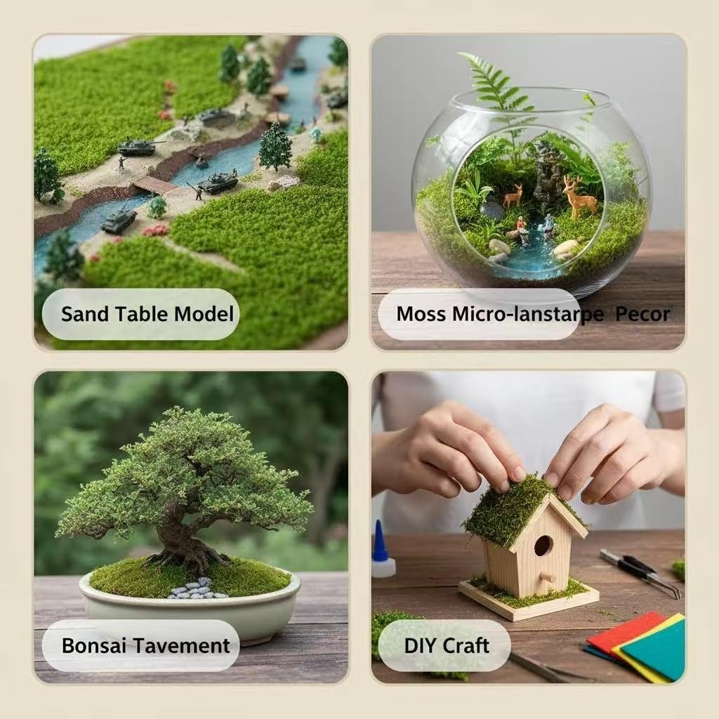 ZZZ SAN ZHI Tearable Vine Model Railway Scenery, Withered Yellow Green, 5.5x2.76x0.39 Inches, Miniature Diorama Landscape Material for Train Layout and Model Building (Spring Green)