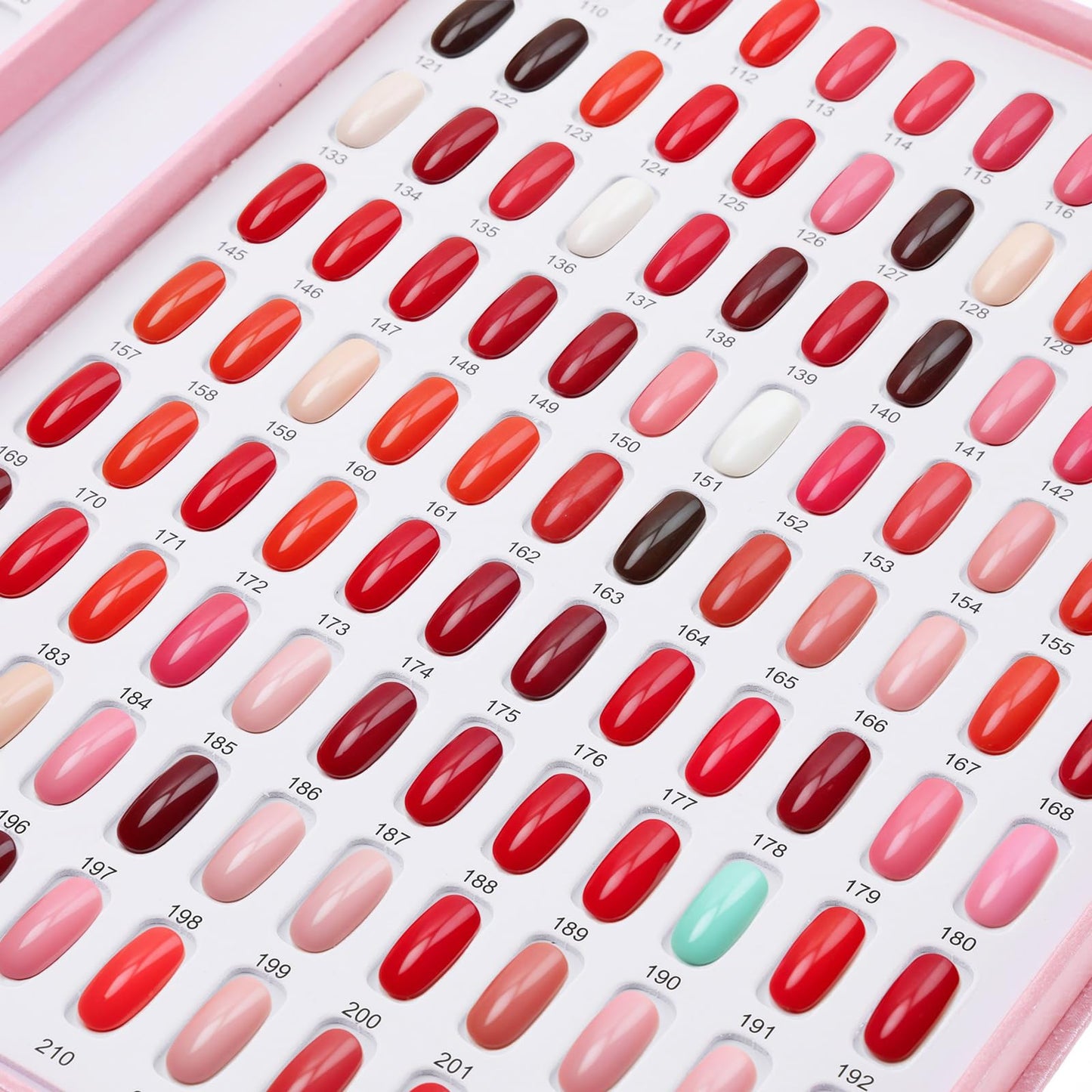 wutfuooo 2 Pack 216 Colors Nail Display Book, Nail Gel Polish Display Chart with 480 Nail Tips, Nail Polish Sample Display Book for Nail Salon and Nail Painting Practice, No Need Glue