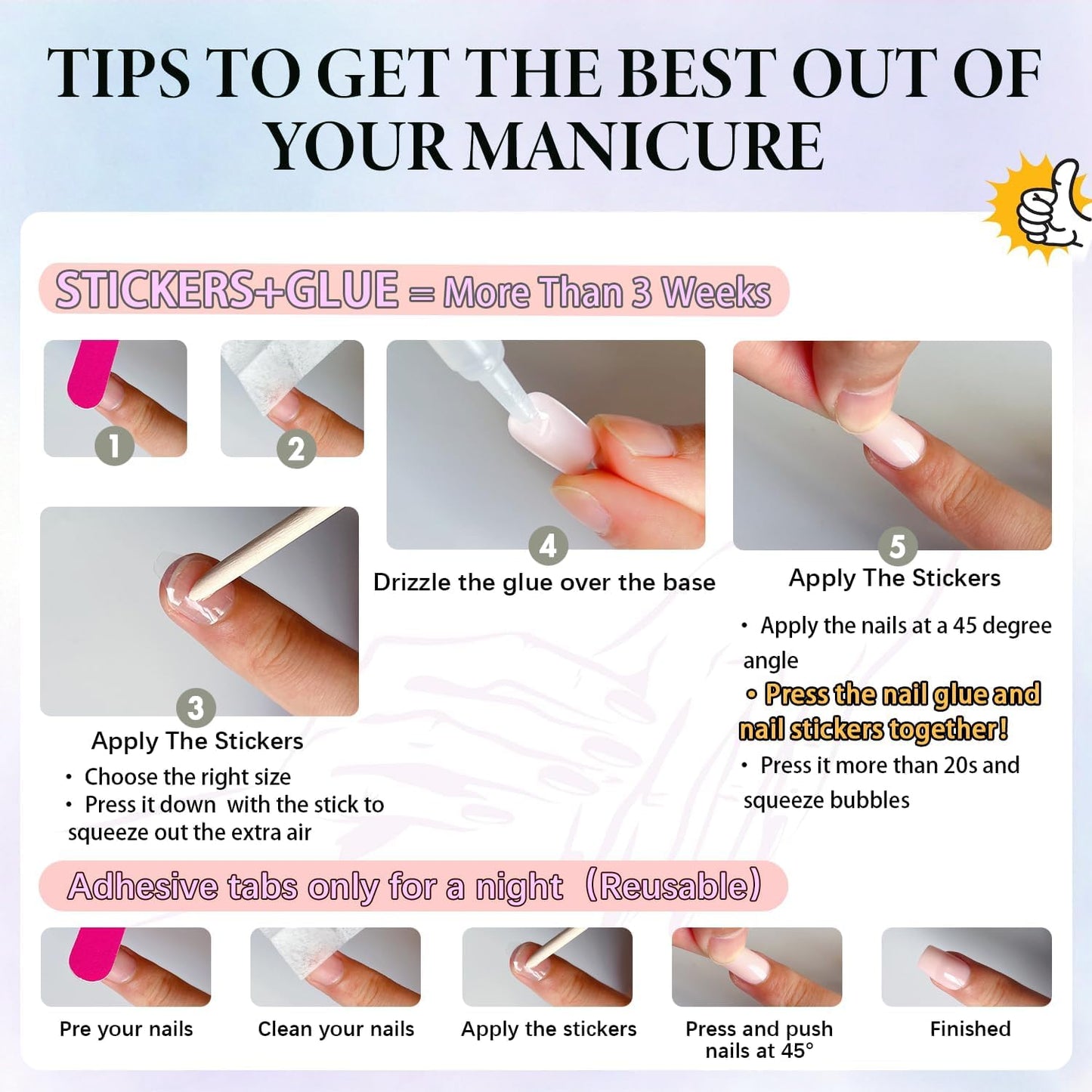 KQueenest Chrome French Tip Press On Nails Short Almond, 30 Pcs Glazed Pastel Yellow Fake Nails Press ons With Mirror Effect, Reusable Long-Lasting Bling Glue on Nails with Glue for Women Manicure