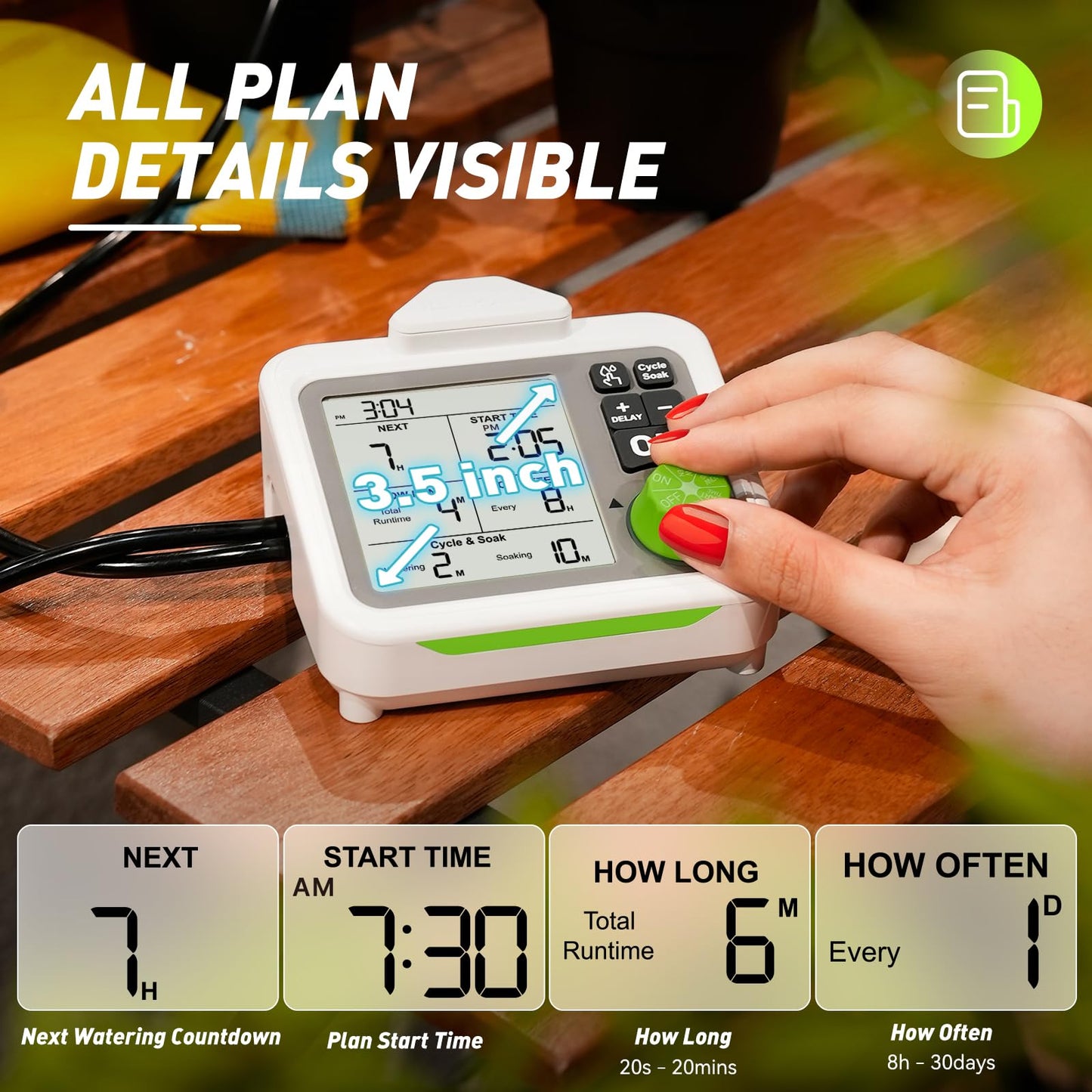 RAINPOINT Automatic Plant Waterer Indoor for 20 Plants Drip Irrigation Kit