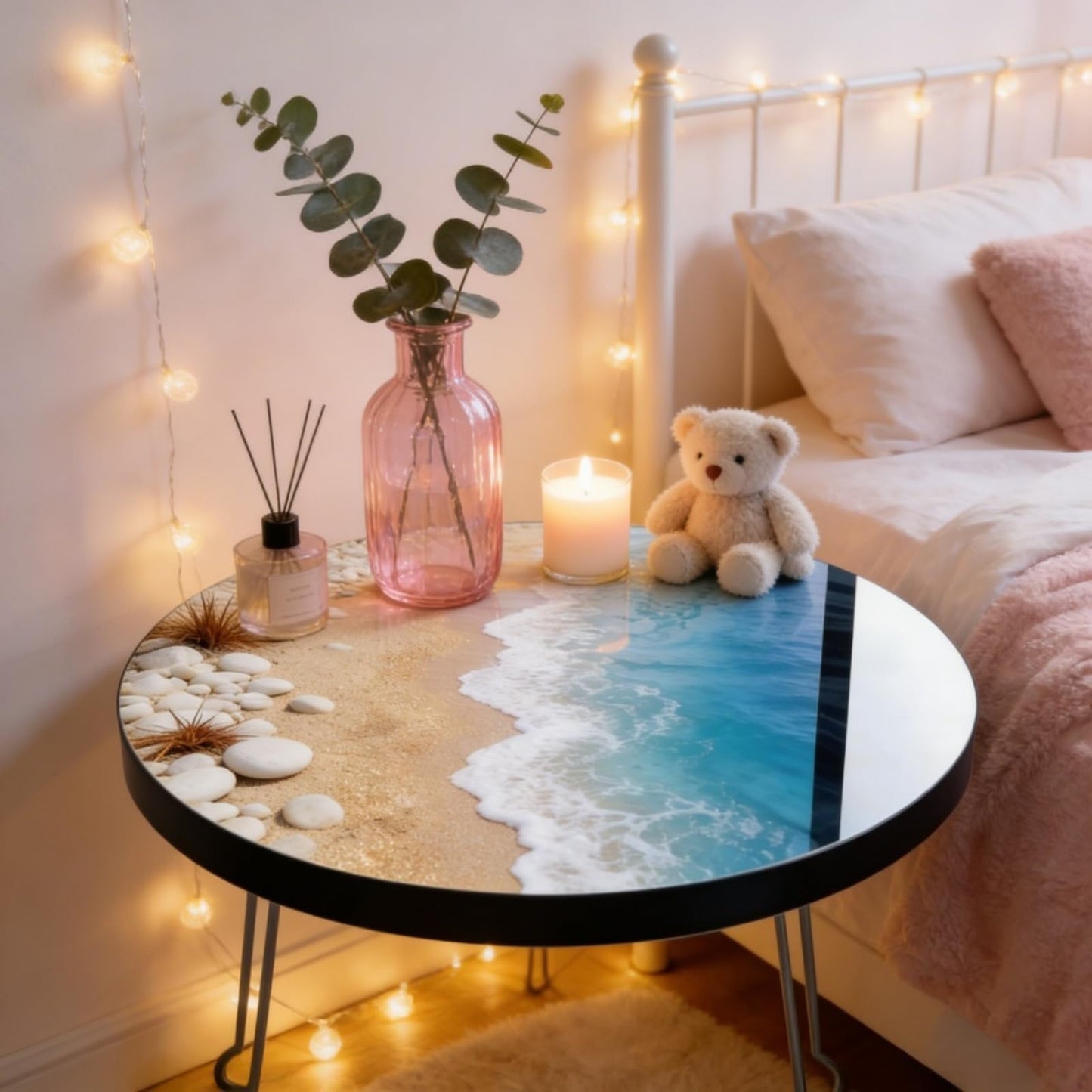 Extra Large Round Resin Table Molds, 19.68 inch Epoxy Resin Table Silicone Mold for Art Home Decor, DIY Artwork, Floral Preservation Bouquet Mold & Charcuterie Board Tables Coffee Table