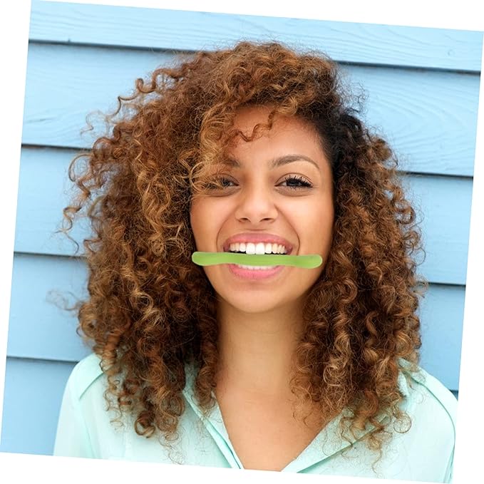 3pcs Silicone Smile Trainer Facial Muscle Exerciser for Mouth Tightener Face Green Silicone for Stuttering Speech Practice