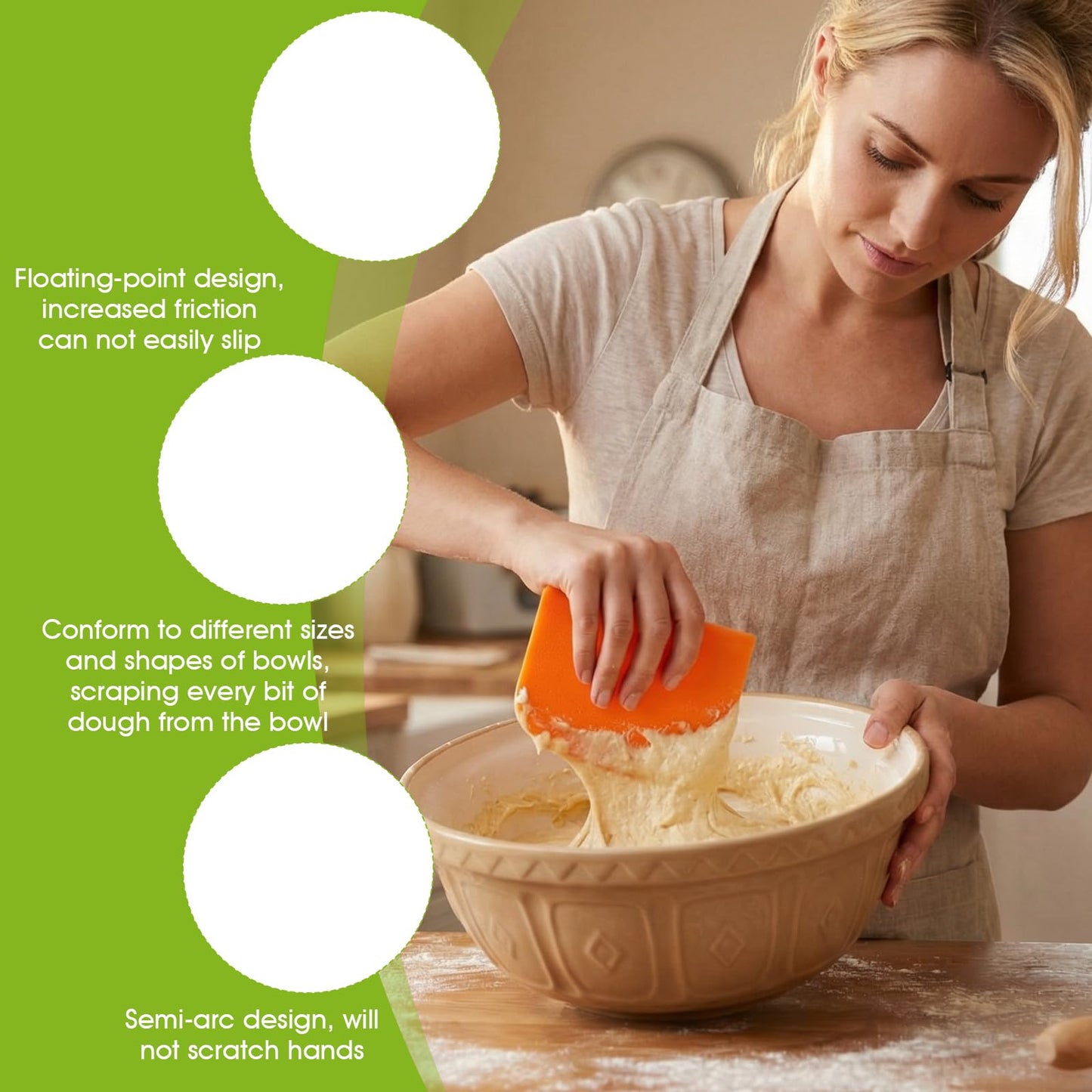 36 Pcs Food Scraper, Flexible Dough Scraper, Multifunctional Kitchen Scrapers Tool, Bread Dough Cutter, Cake Smoother for Icing,