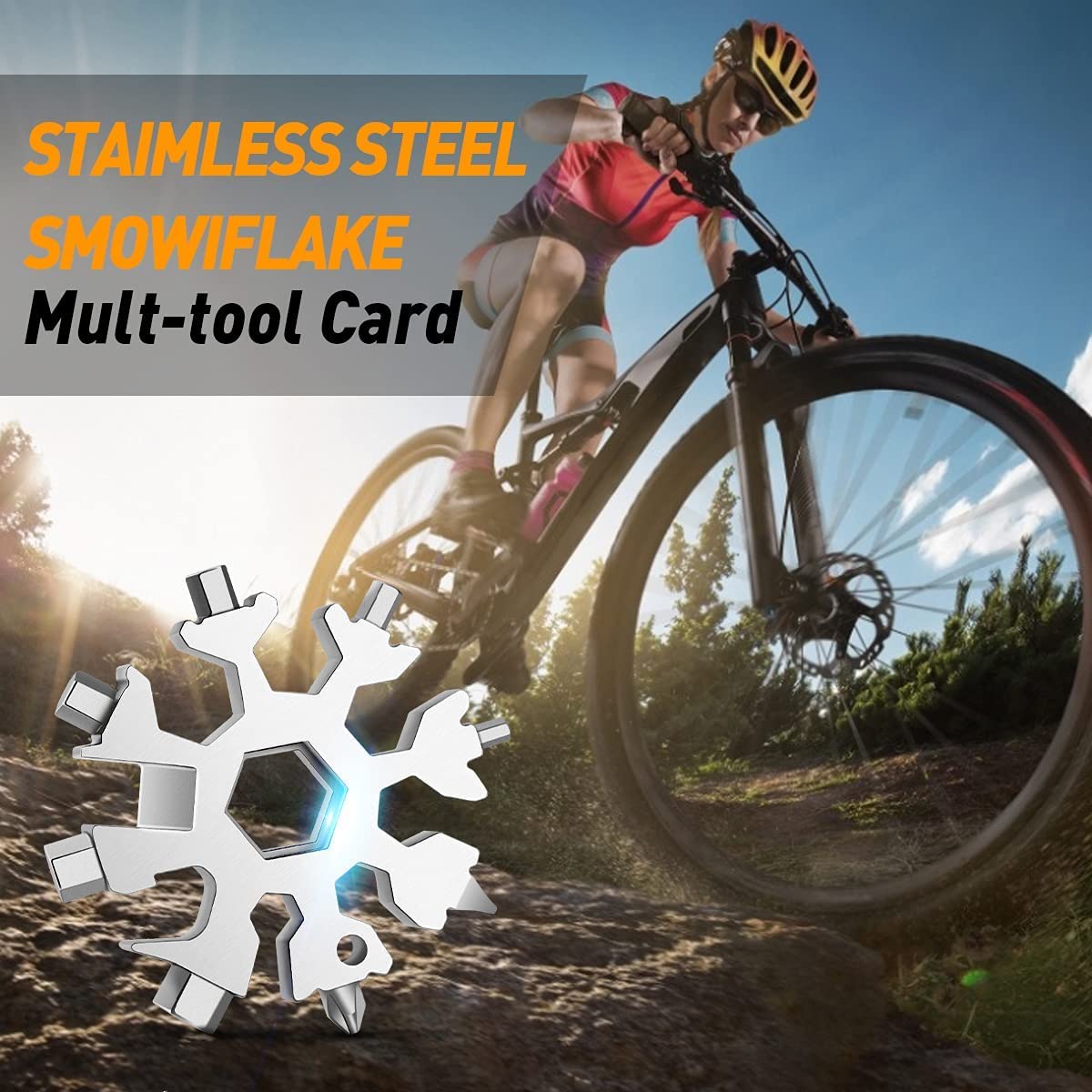 Gifts for Men 18-in-1 Snowflake Multitool, Anniversary Birthday Gift for Men Dad Him Husband Grandpa, Father Day Gift for Dad Who Have Everything, Cool Gadgets Tools