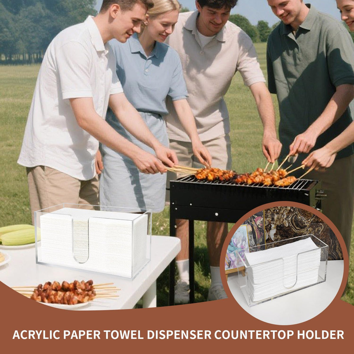 Acrylic Paper Towel Holder