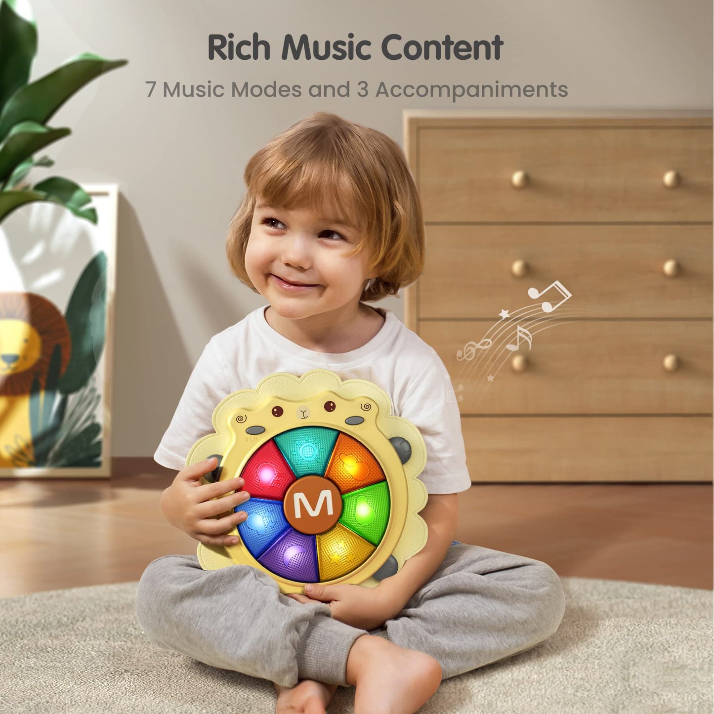 Musical Lamb Toy with Light by TUMAMA KIDS