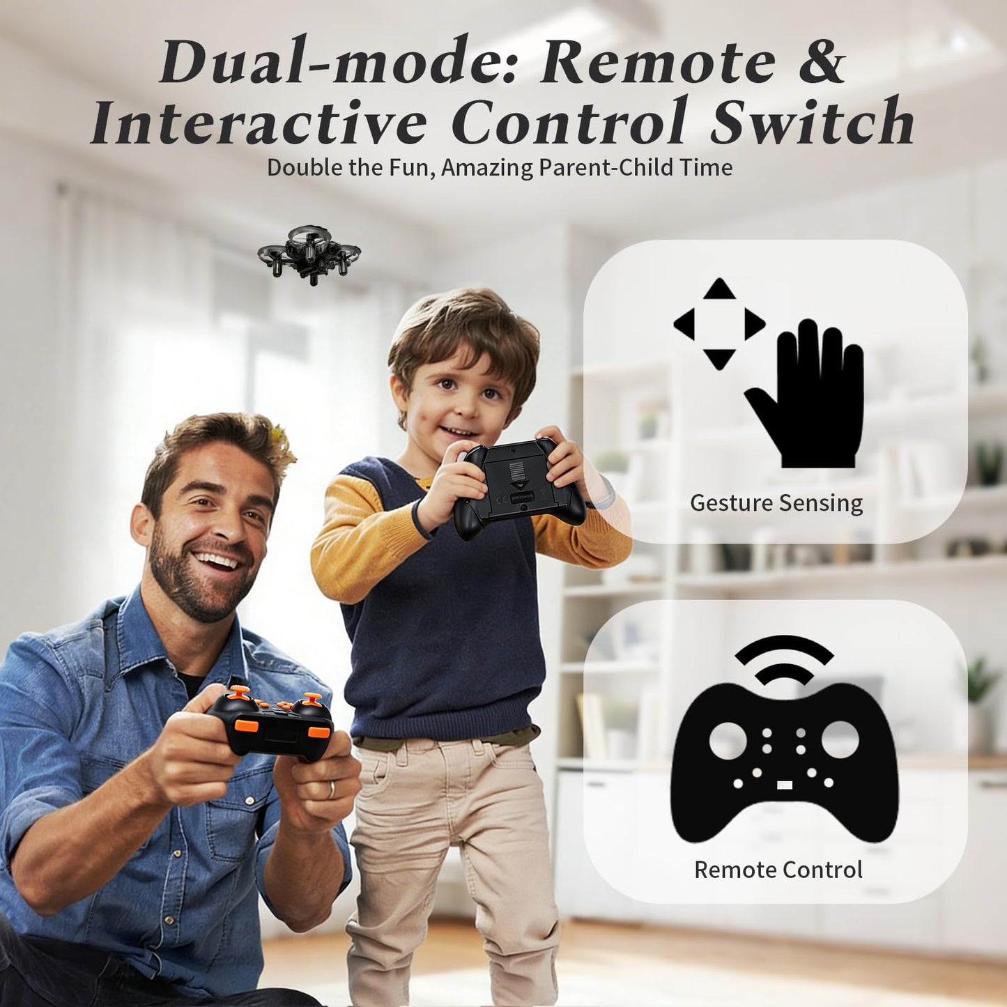A ALPHA Mini Drone for Kids Aircraft Gesture-Controlled Kids Toy