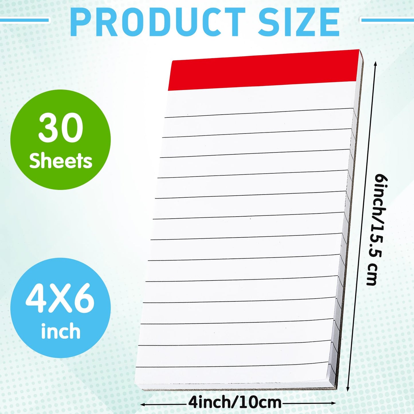 Tenceur 16 Pack Small Note Pads 4 x 6 Inch College Ruled Lined Legal Pads Refills Mini Pocket Tear off Writing Memo Notepads 60 Sheets Mini Scratch Notebook for School Office Supply (Rainbow Color)