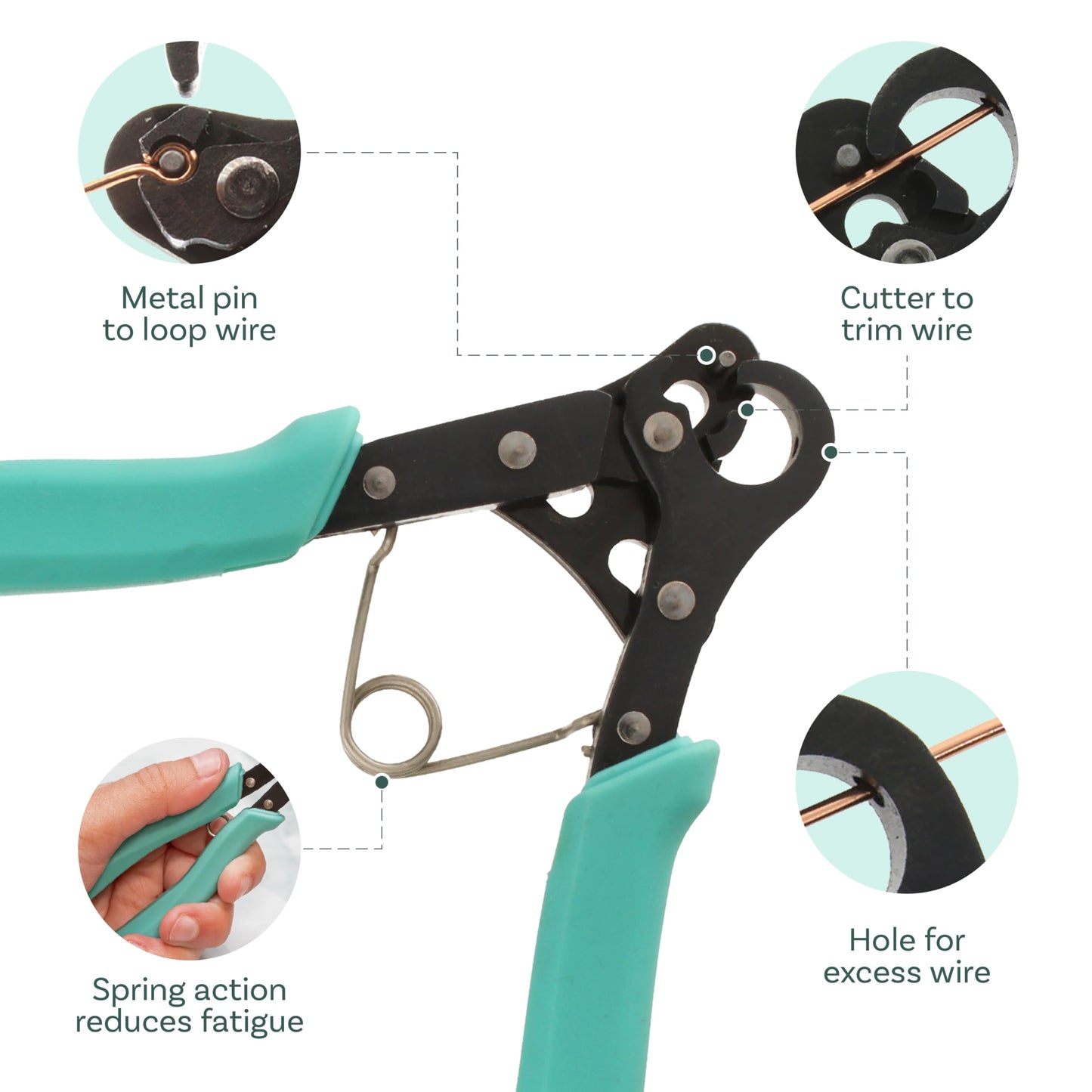 The Beadsmith Vintaj One Step Looper – Create and Trim Consistent 1.5 mm Loops for Jewelry Making, Use With 24-18g Craft Wire
