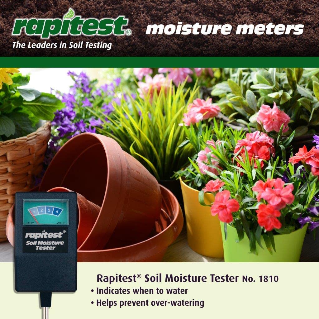 Luster Leaf/Rapitest Soil Moisture Tester for Containers, Lawns and Gardens