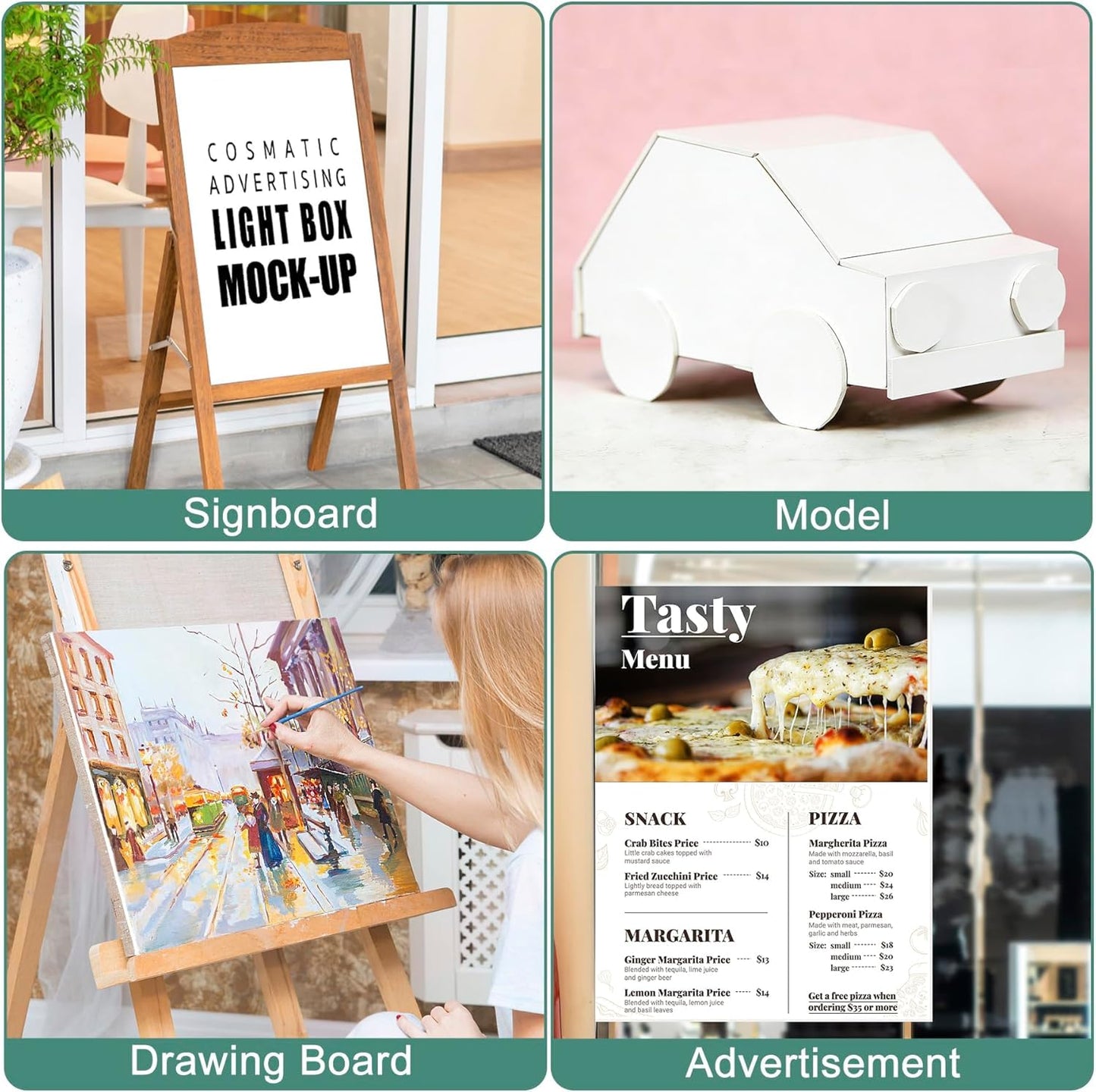 MYFAMIREA 3 Pack White Foam Board 24" x 36", 3/16" (5MM) Thick Board Poster Acid-Free Foam Core, Double Sided Foamboard Sheets for Projects, Art, Craft, Presentations and Wedding Signage