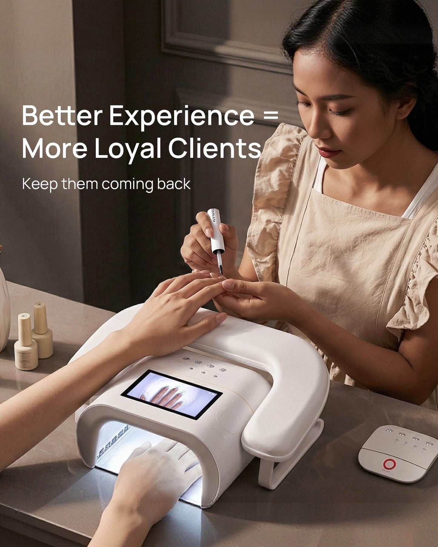 AI UV LED Best Nail Lamp-AI Precision Scan,Reduce Excess UV Skin Damage-2in1 AI Computer&Nail Dryer with HD Visible Screen,109 LEDs 2X Faster Curing,Nail Curing Lamp for Salon and Home Purple