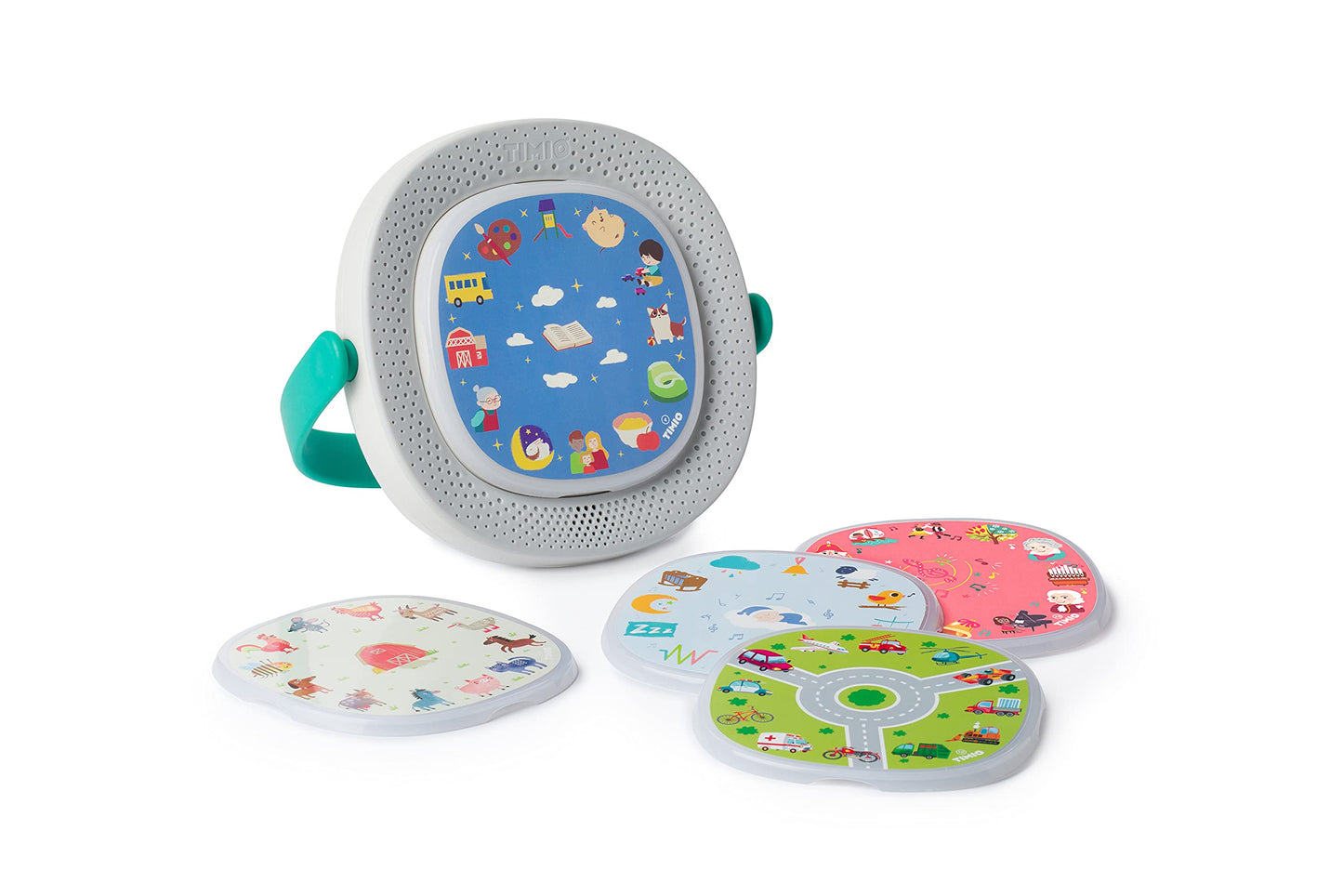 TIMIO Starter Kit: The Screen-Free, Interactive Educational Audio & Learning Toy from 2 Years on with 5 Discs + 8 Languages DE/EN/FR/ES/IT/NL/CN/PT