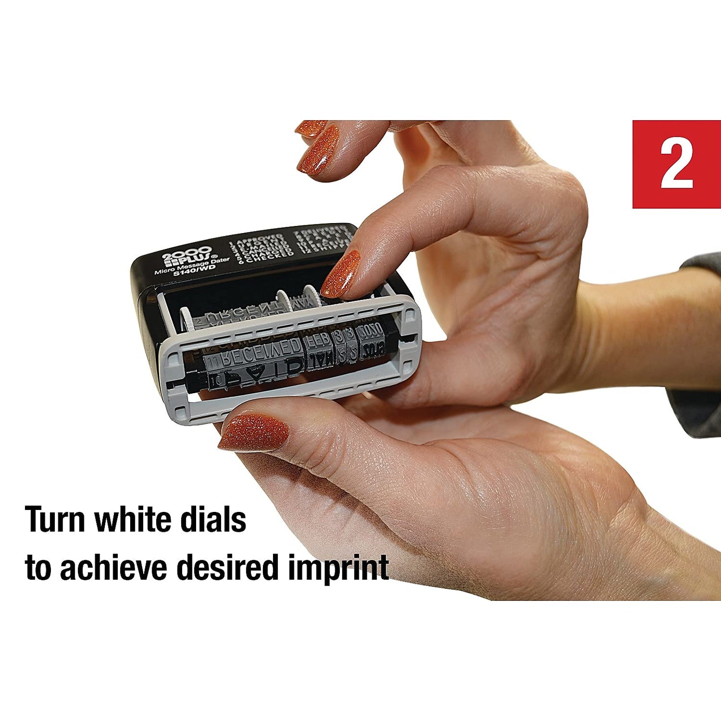 Cosco 2000 Plus Self-Inking Type Size 1 Micro Message Dater (011090)