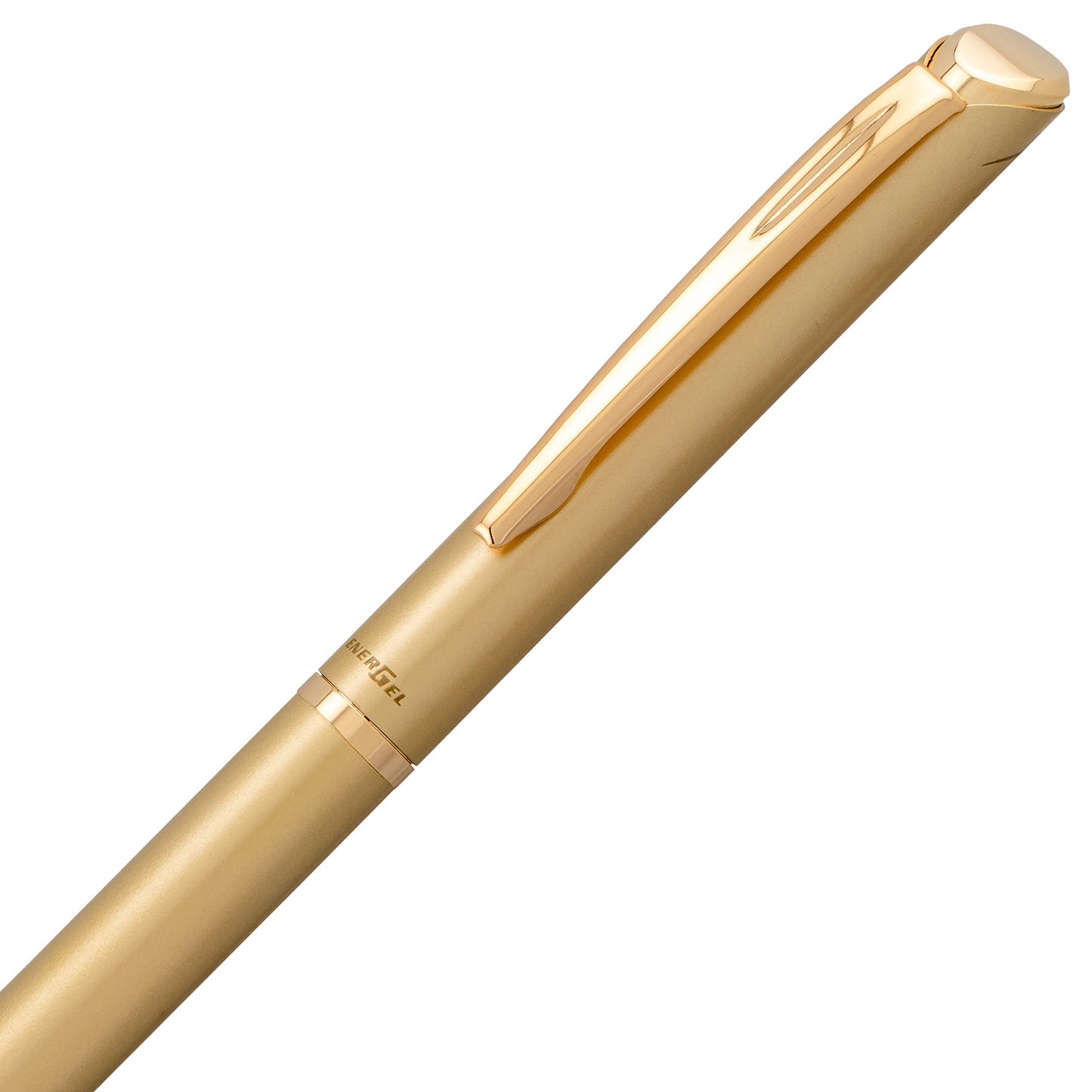 Pentel EnerGel Style Premium Liquid Gel Pen, (0.7mm), Medium line, Gold Barrel, Black Ink w/Gift Box (BL2007XABX)