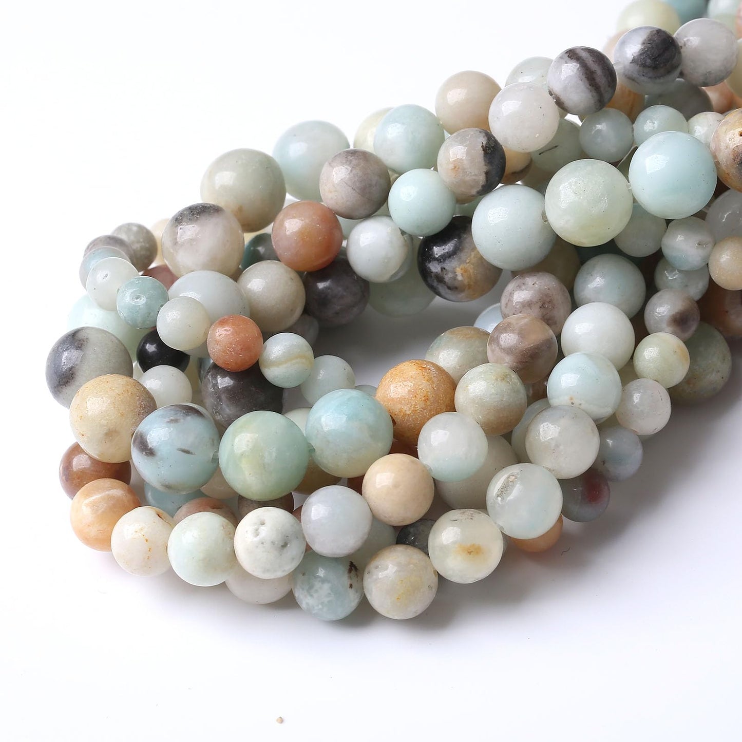 88PCS 4MM Amazonite Beads Stone Beads Natural Gemstone Bead Crystal Healing Energy Jewelry Making DIY 15 inches