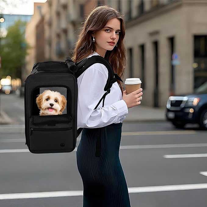 EliteField Deluxe Backpack Pet Carrier for Cats and Dogs (3-Year Warranty)