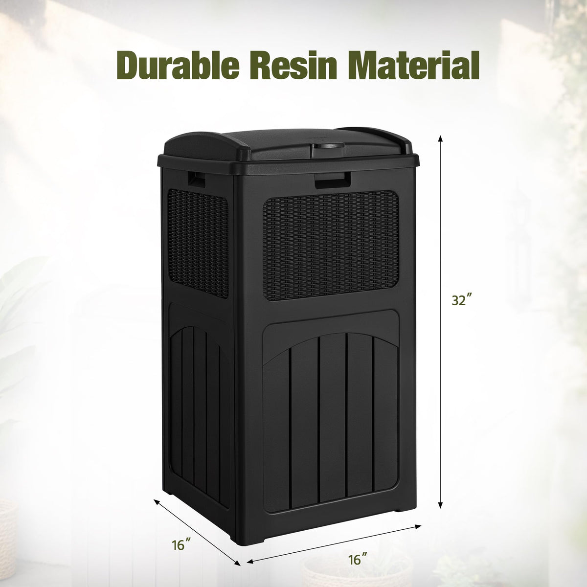 33 Gallon Outdoor Trash Can