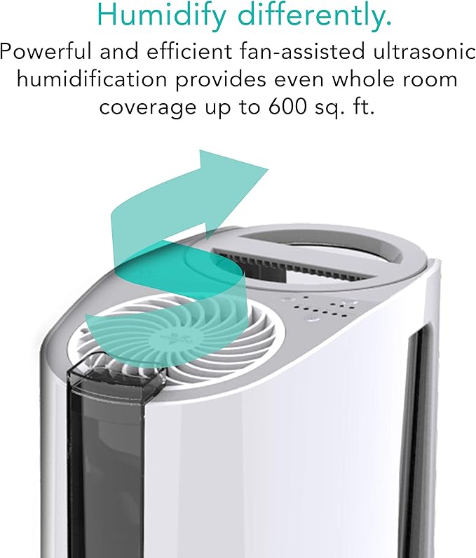 Vornado UH100 Ultrasonic Humidifier with Fan Assisted Humidification