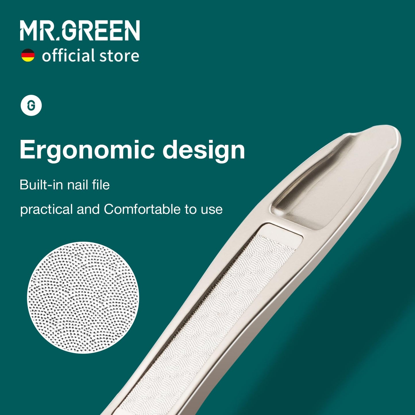 MR.GREEN Slanted Edge Nail Cutting Clippers Cuticle Nippers Tool Stainless Steel Dead Skin Oblique Tip Trimmer Manicure Scissors (Mr-1127 (Small))