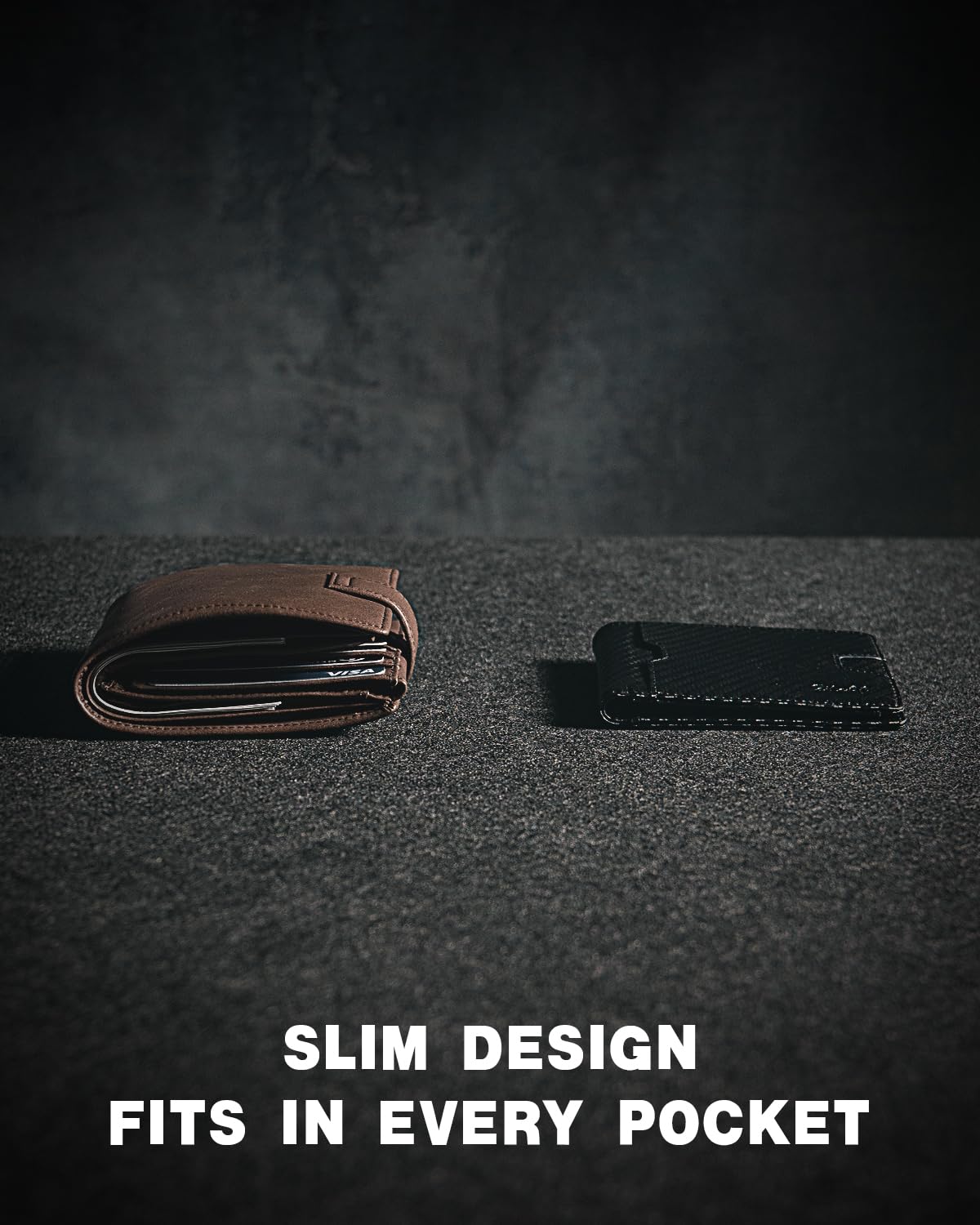 Zitahli Mens-Wallet-Slim-Leather-RFID Blocking Wallet for Men Minimalist Bifold Credit Card Holder with Gift Box