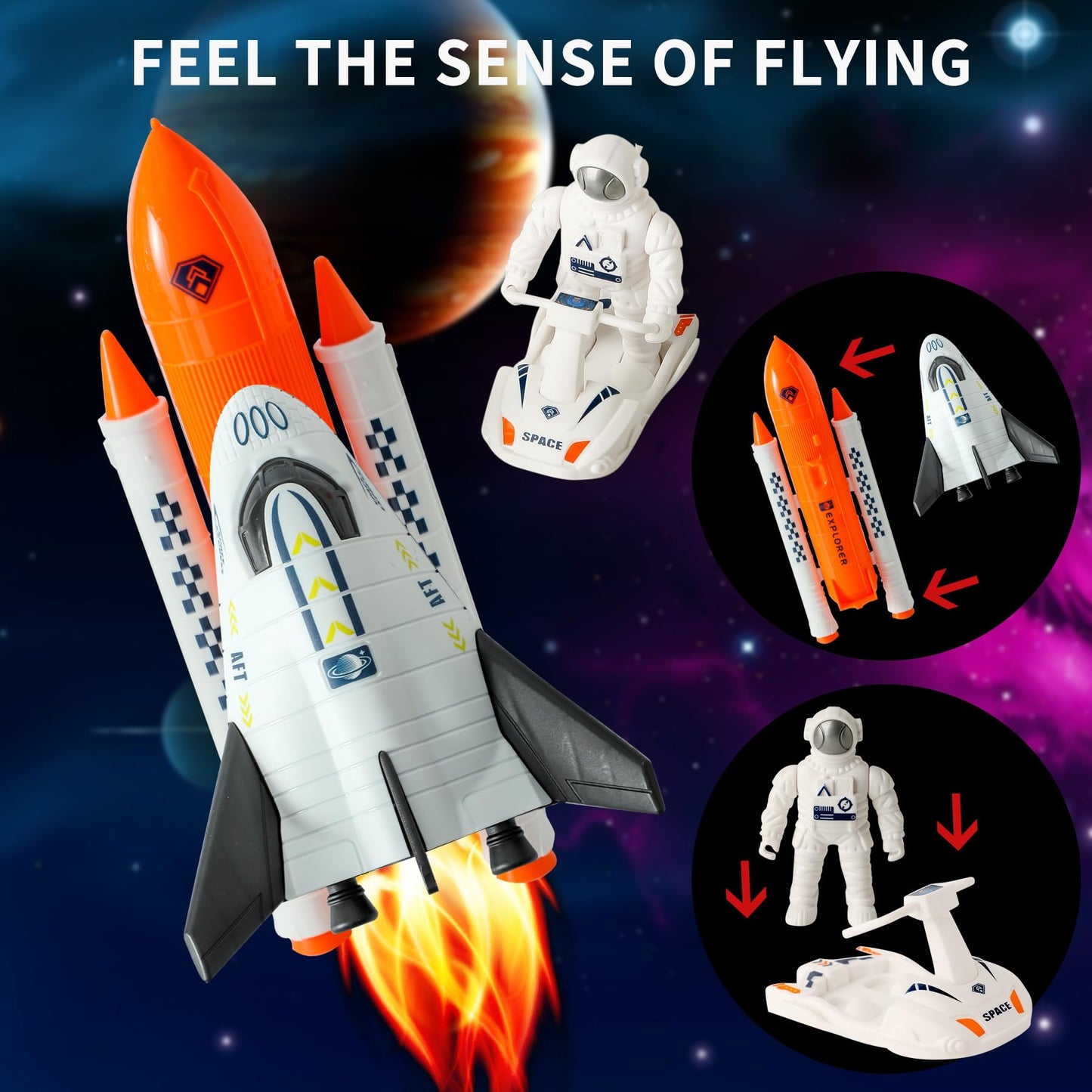 Wbzle Educational Interactive | Children's Rockets for Kids | Toddler Toys 4-5 Boys & Boys Toys 6-8 Years Old