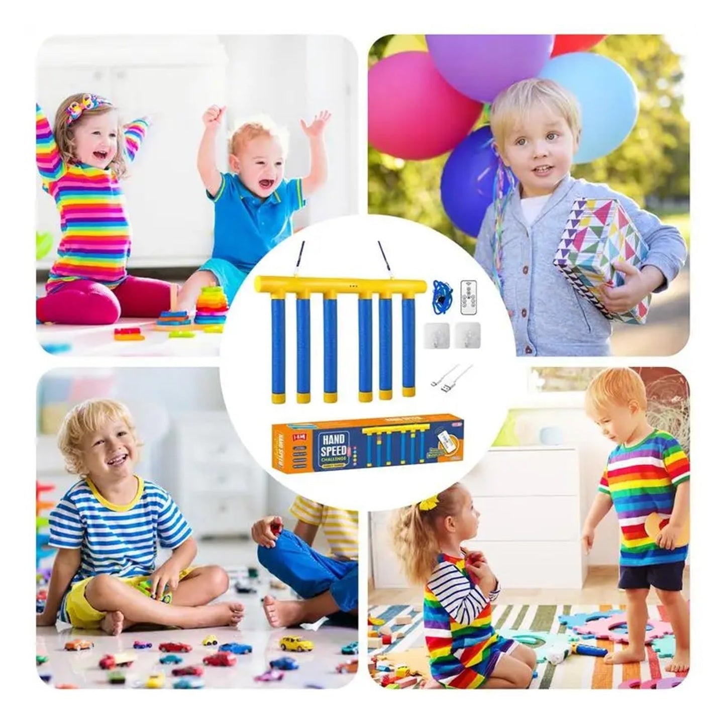 BUSTALOZZII Reflex Challenge Drop Sticks Game - Hand Eye Coordination & Reaction Training Toy for Kids & Adults, Nerve Exercise Catching Sticks Game