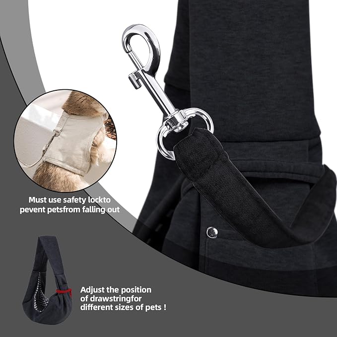 ARZQUT Dog and Cats Carrier Sling, Small Pet Carrier with Storage Pocket