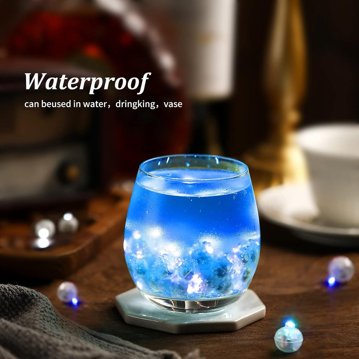 ZGWJ 50PCs Mini Led Lights for Paper Lantern, Blue Led Balloons Light up Balloons for Neon Party Lights Easter Eggs Christmas Halloween Birthday Party Wedding Decoration