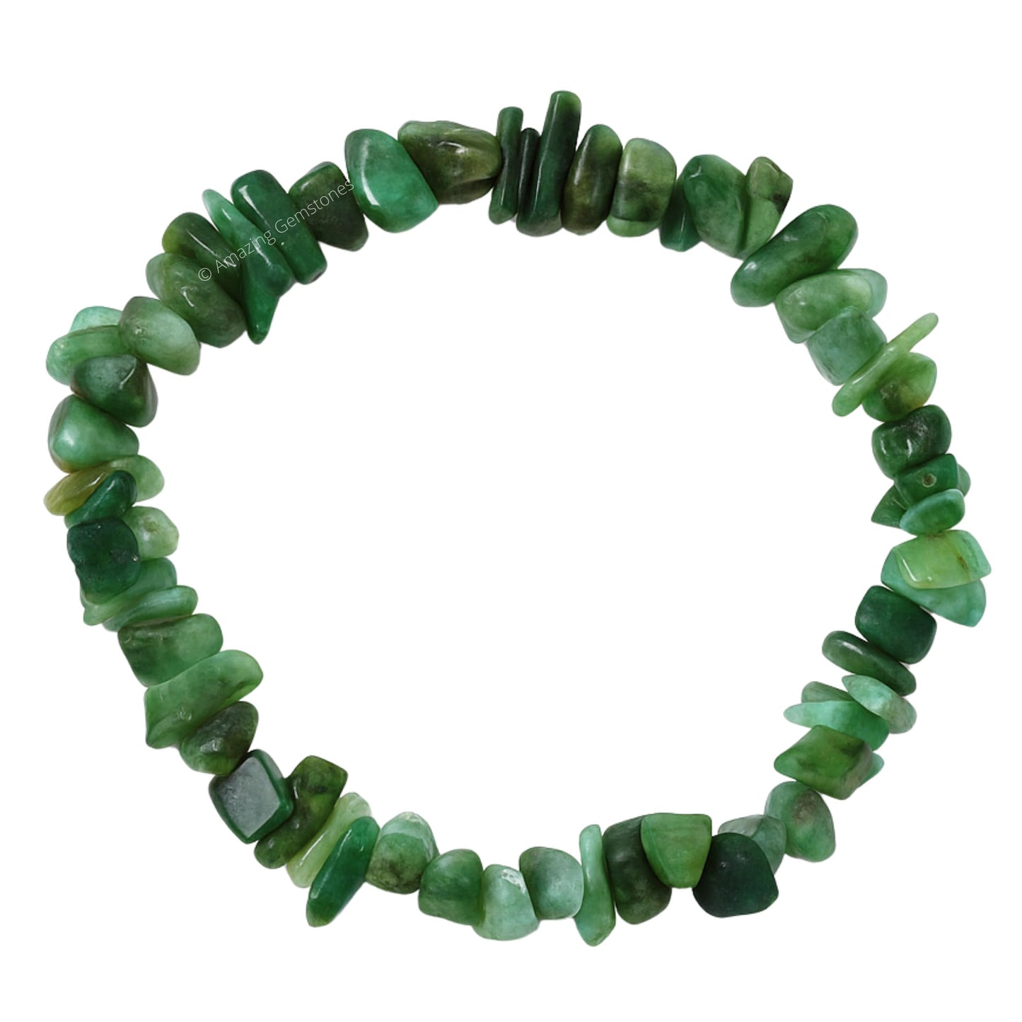 Amazing Gemstone Chips Bracelet (Emerald)