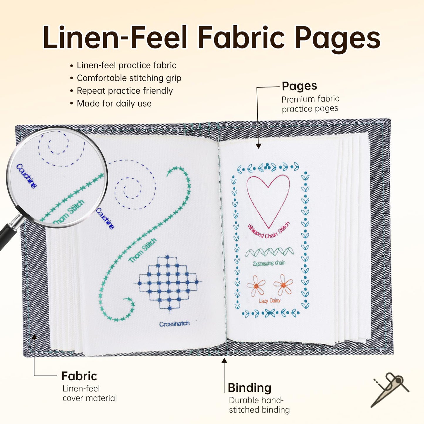 86-Piece Complete Sewing Kit + Illustrated Guide to 106 Embroidery Stitches | DIY Embroidery Kit: A One-Stop Starter Kit to Take You from Beginner to Expert [Portable Embroidery Workshop]