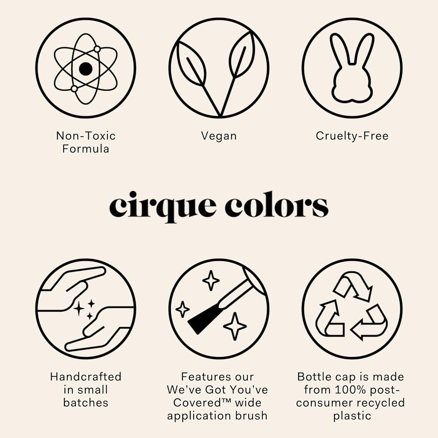 Cirque Colors Halo - Taupe Brown Magnetic Nail Polish - 0.37 Fl Oz (11 mL) - Vegan & Cruelty-Free