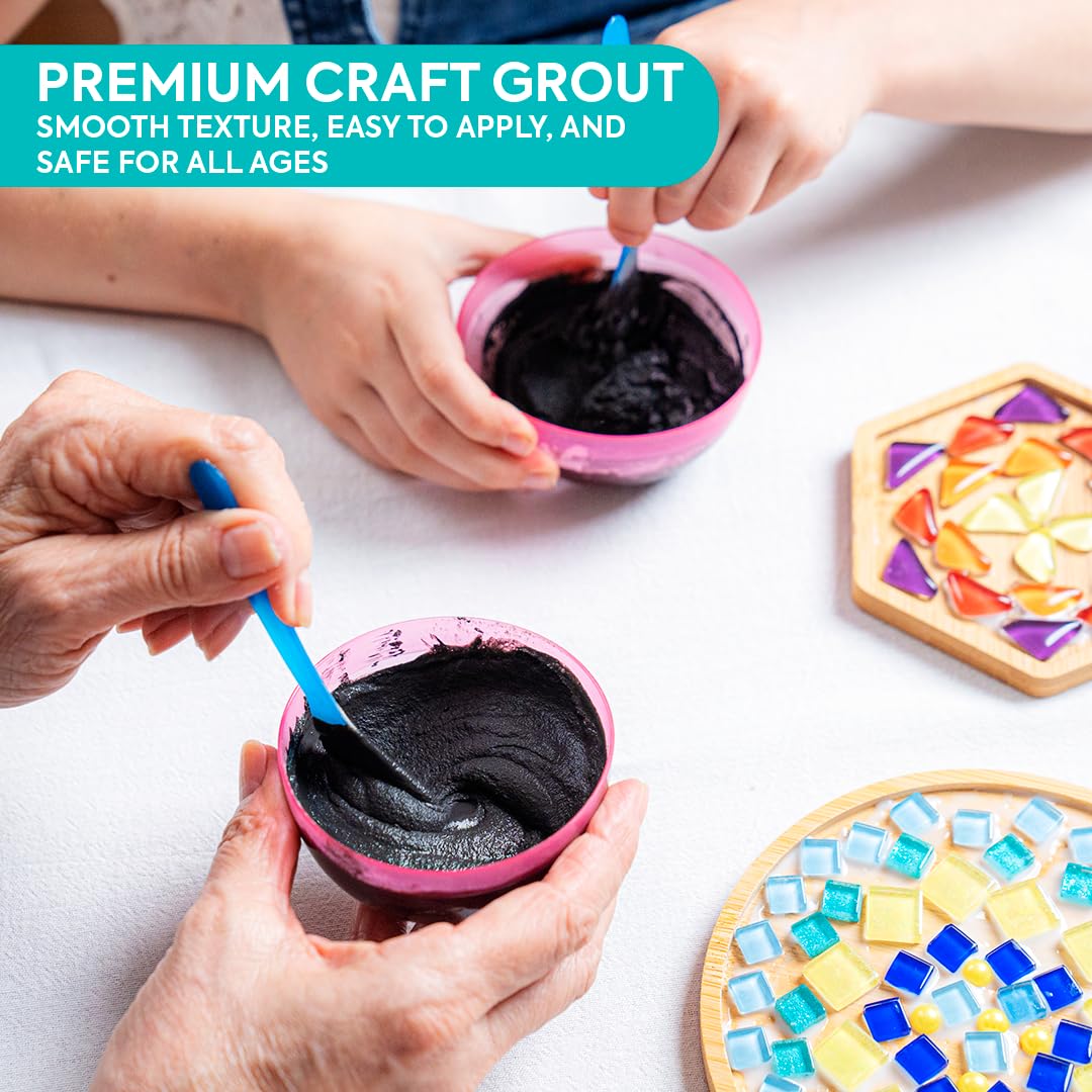 DIY Merea Craft – Set of 2 Mosaic Kits for Adults | DIY Stained Glass Craft Kit for Beginners | Make Your Own Mosaic Art | Handmade Gift for Women | Home Decor & Relaxing Activity