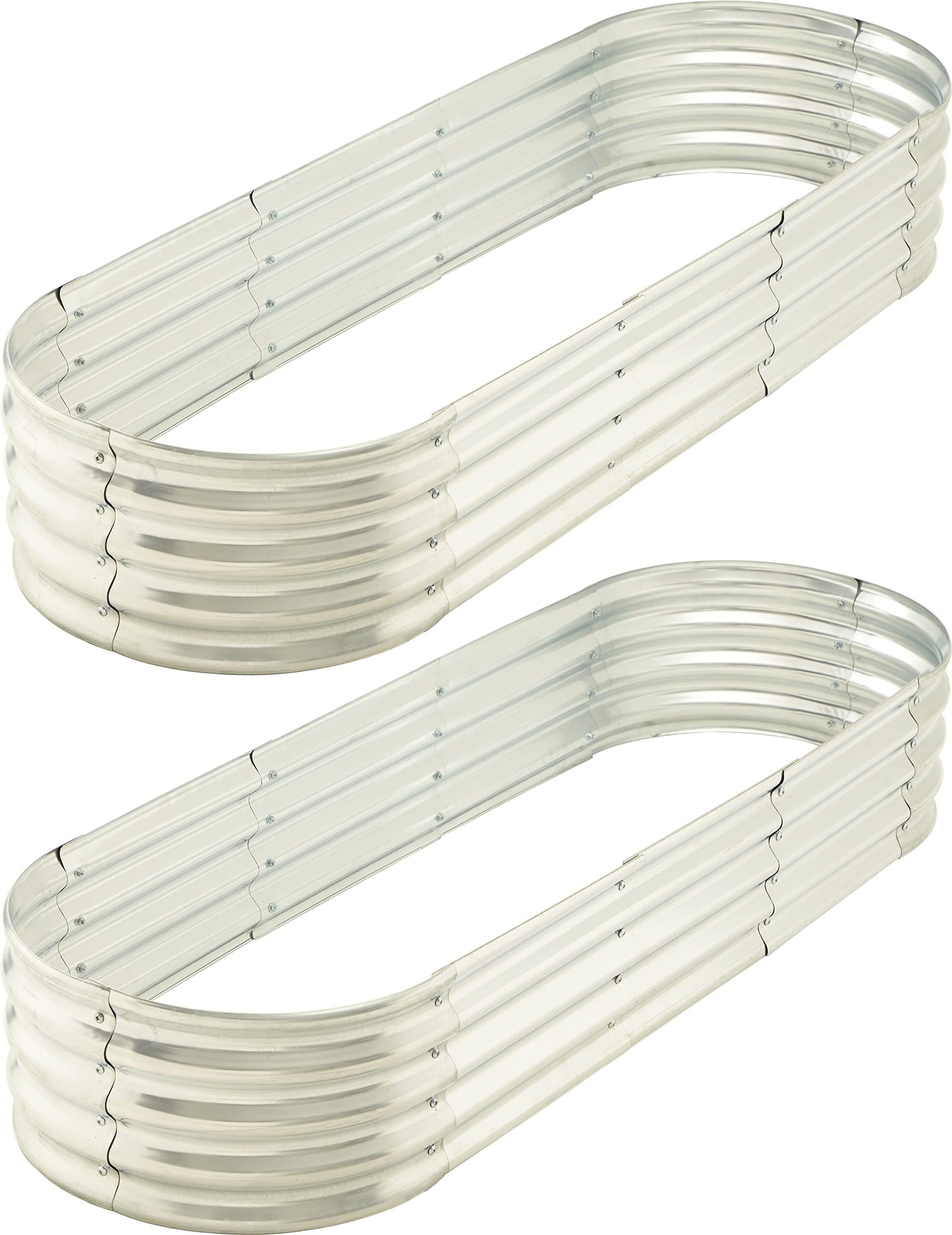 Yararday 6 ft x 2 ft Raised Garden Bed Metal Elevated Planter for Vegetable Flower Herb (2pk)