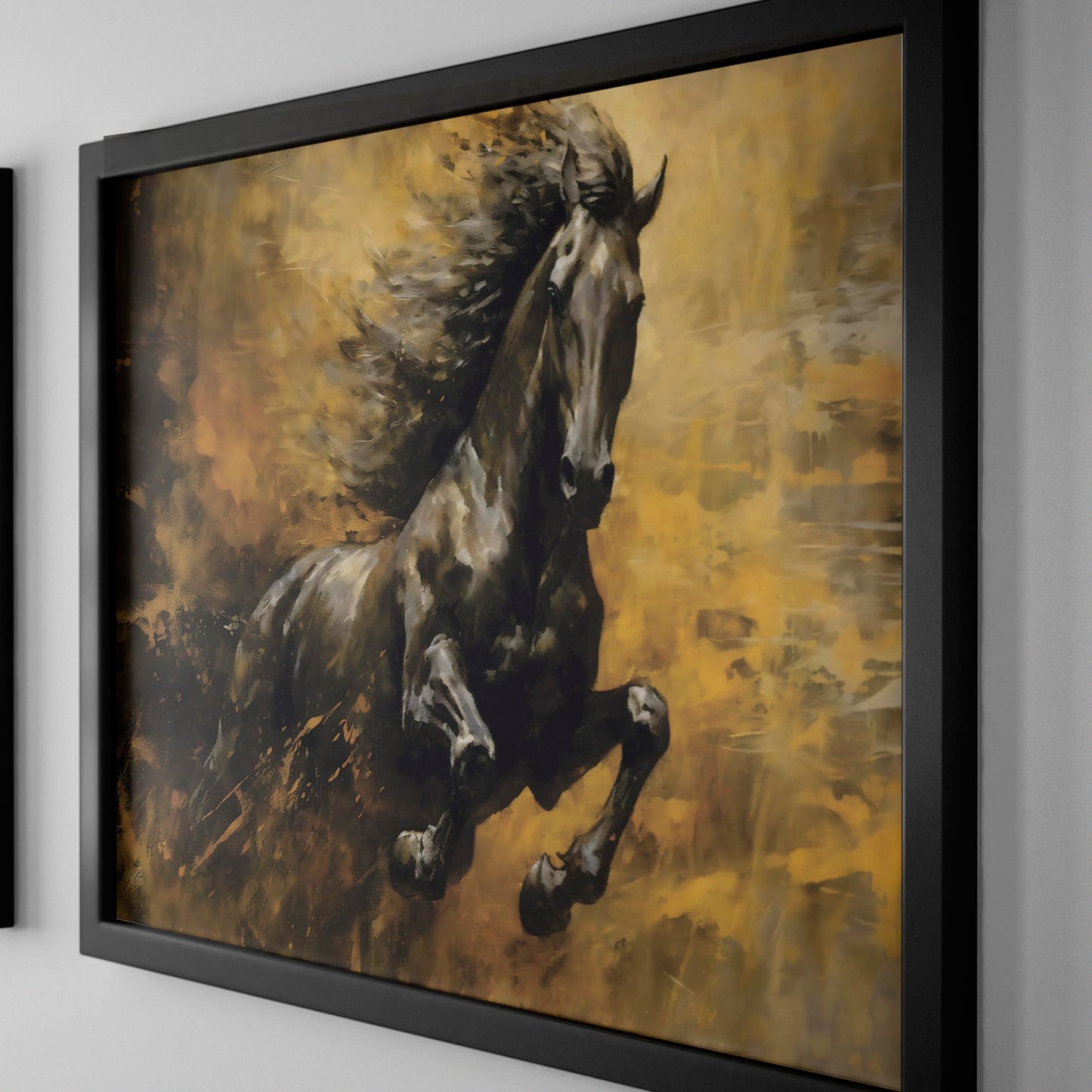 Black Horse Decoupage Rice Papers, 11.5 x 16 inch (A3) - Versatile Design for Art Projects & Crafting by CRAFT KREATIVELY