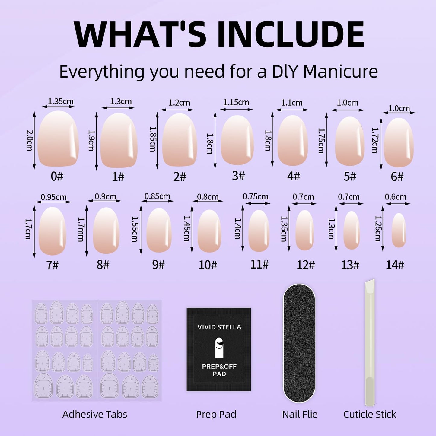 10PCS Press on nails CS002