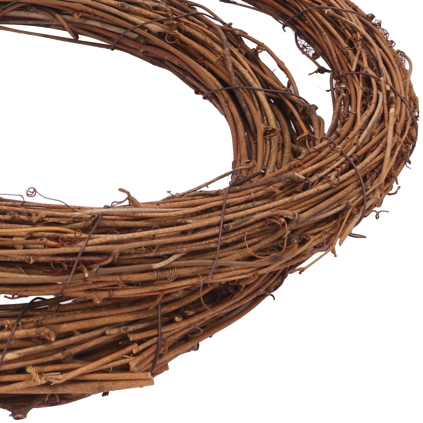 Geytetqi 10 PCS 8 Inch Natural Grapevine Wreaths, Beautiful Vine Branch Wreath for DIY Crafts and Christmas Decorations, Ideal for Outdoor and Indoor Use