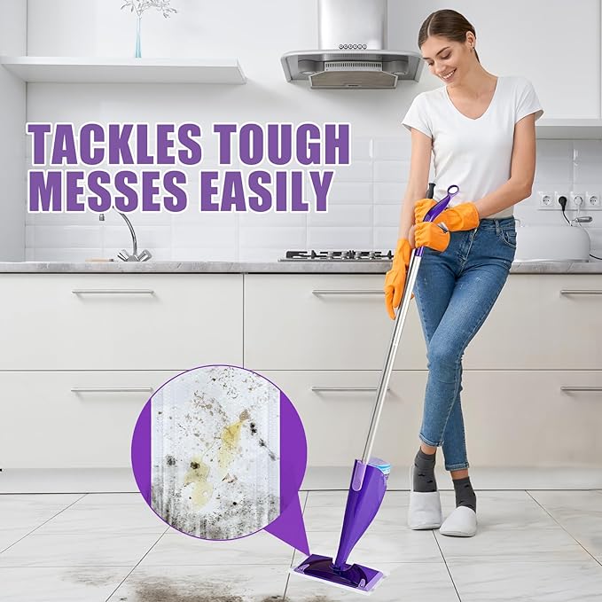 50 Count for Swiffer Wet Jet Pads, Disposable Wet Jet Pads, for Swiffer Wet Pads Refill for Spray Mop, All-Floor Cleaning Pads Safe for Hardwood & Multi-Surface